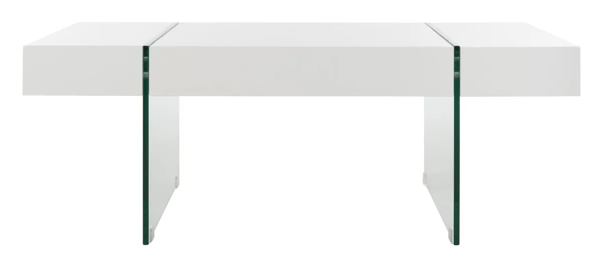 JACOB RECTANGULAR GLASS LEG MODERN COFFEE TABLE