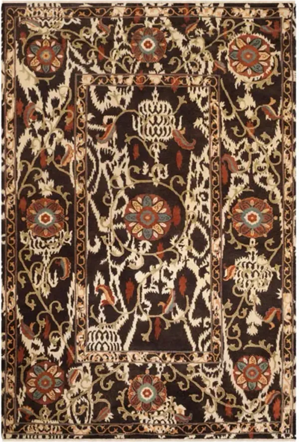 OSH422 Brown 8' X 10' Large Rectangle Rug