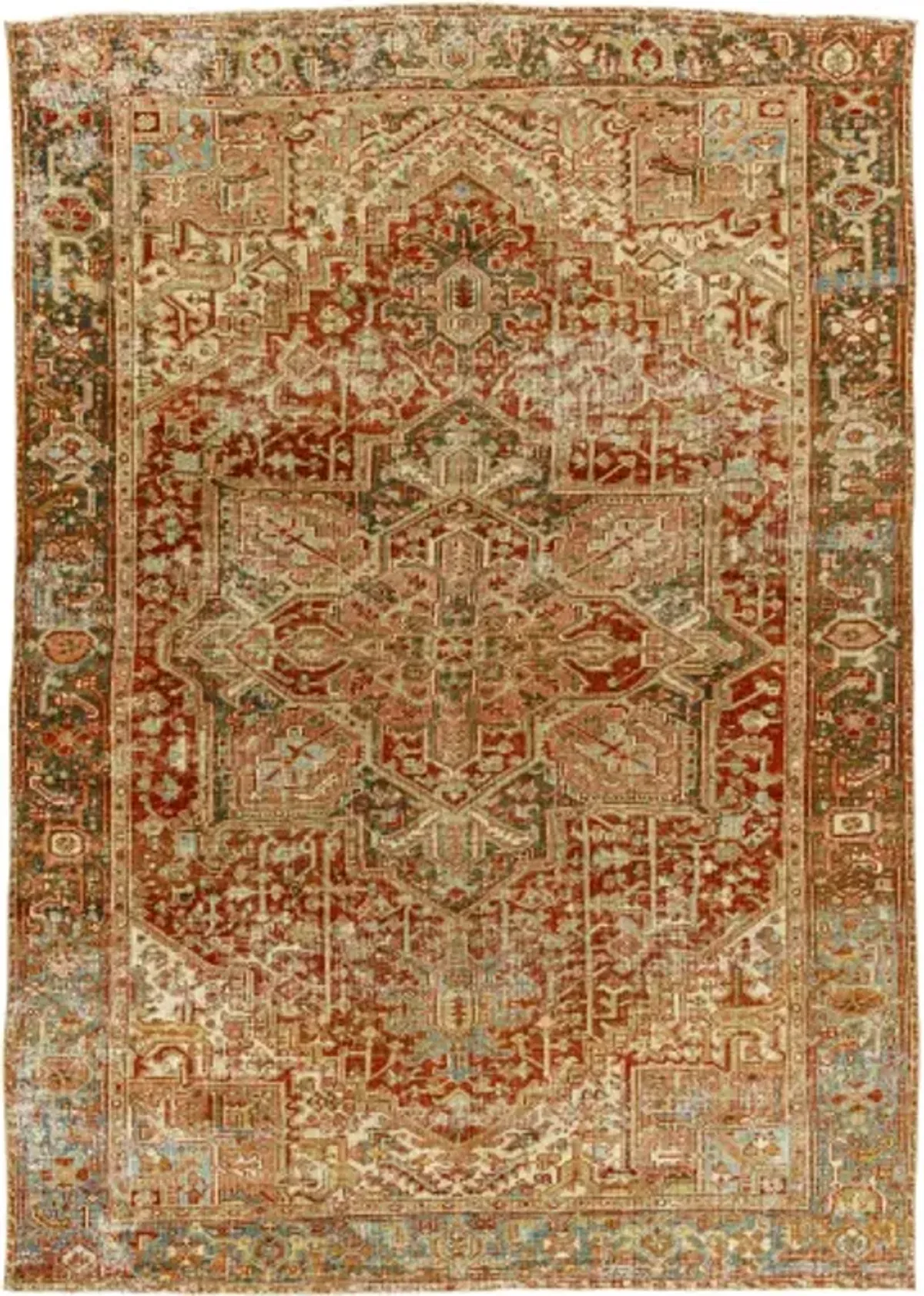 Antique One of a Kind AOOAK-1588 7'3" x 10' Handmade Rug