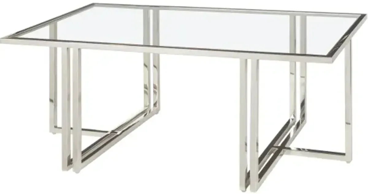 Canberra CNB-001 17"H x 44"W x 21"D Coffee Table