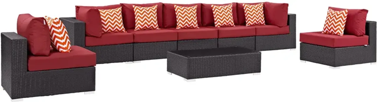 Convene 8 Piece Outdoor Patio Sectional Set