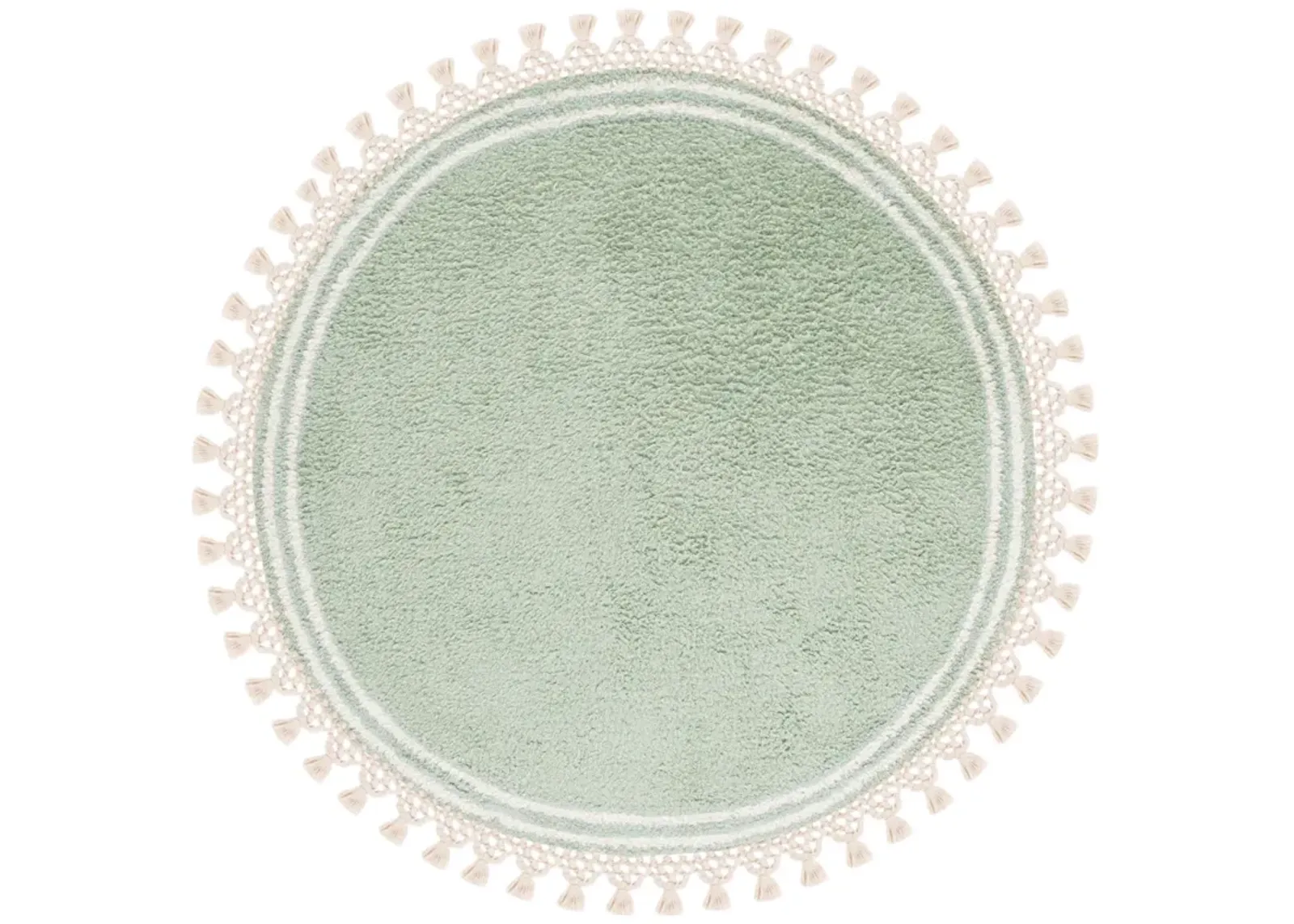 EASY CARE 201 TEAL  7' x 7' Round Round Rug