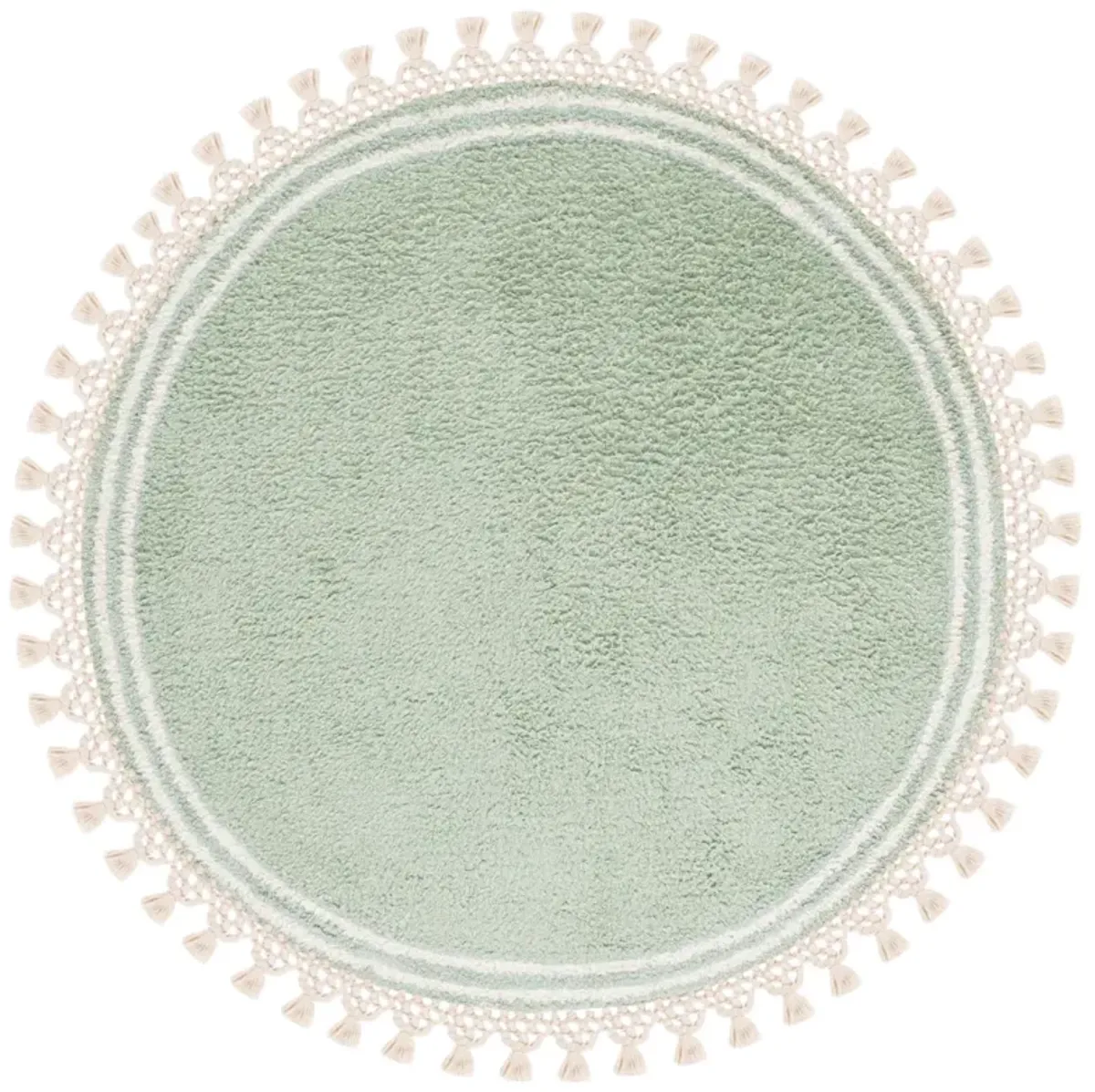 EASY CARE 201 TEAL  7' x 7' Round Round Rug