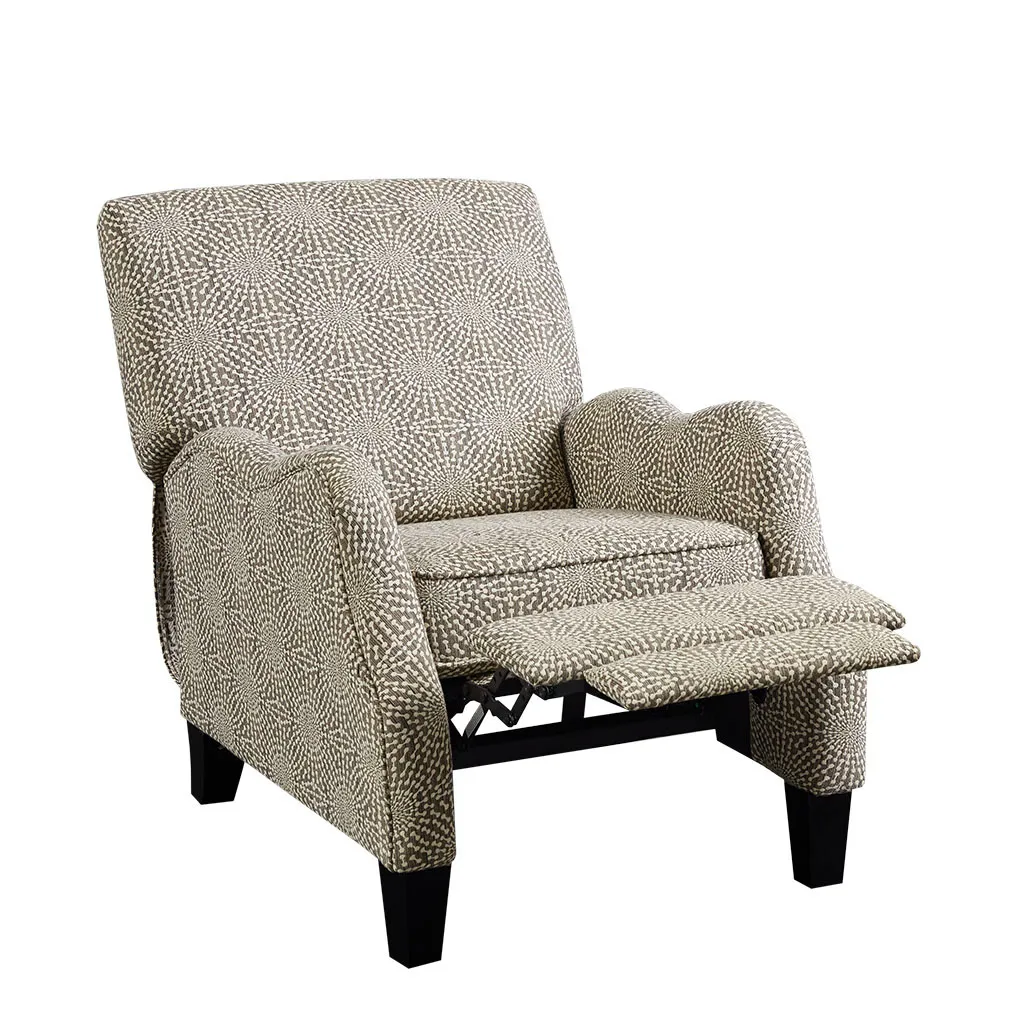 Madison Park Hoffman Beige Multi Push Back Recliner