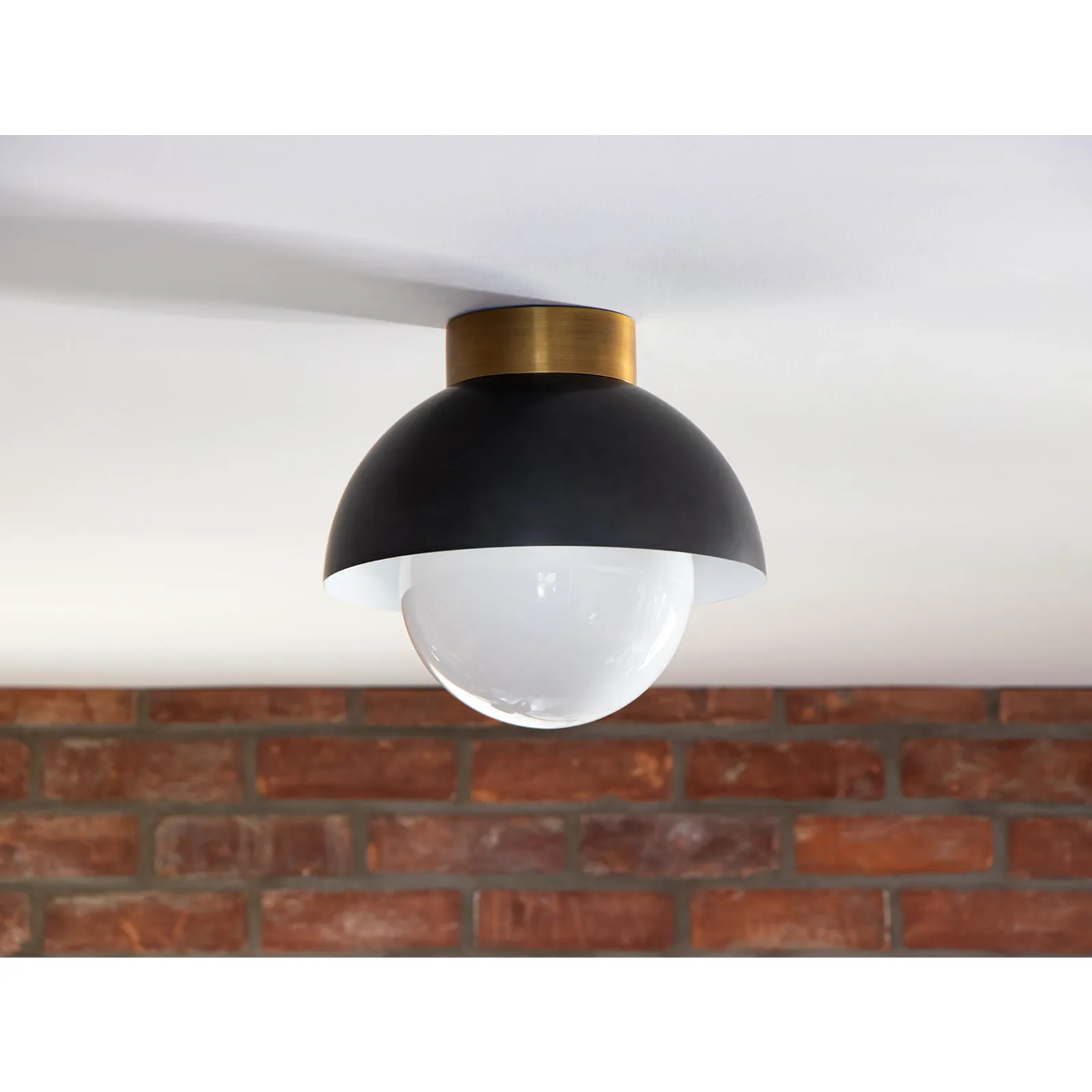 Montreux Bronze and Brass Flush Mount