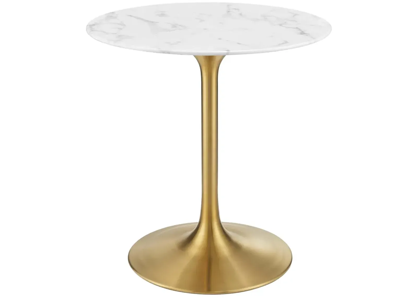 Lippa 28" Round Artificial Marble Dining Table