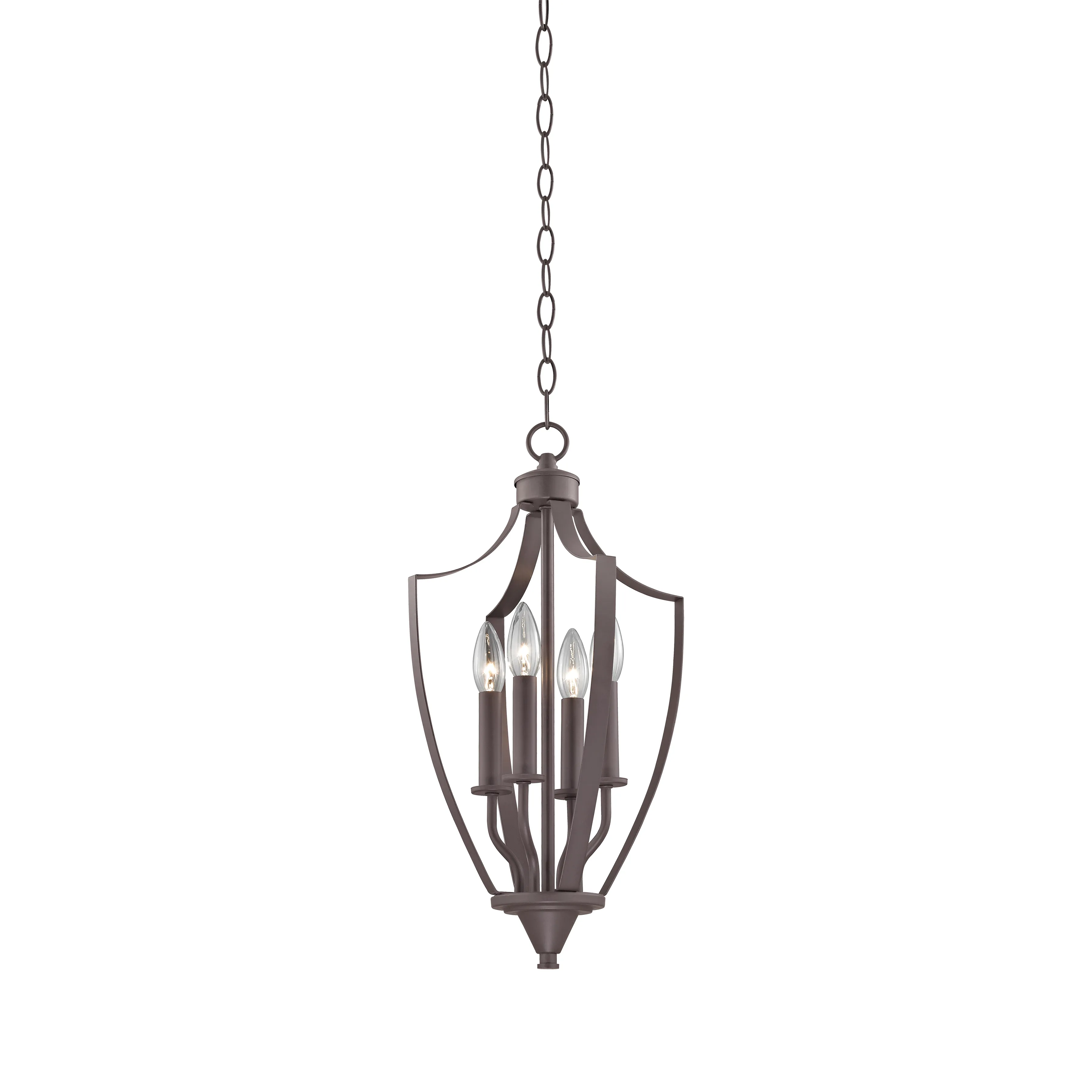 Foyer 11" Wide 4-Light Mini Pendant - Oil Rubbed Bronze