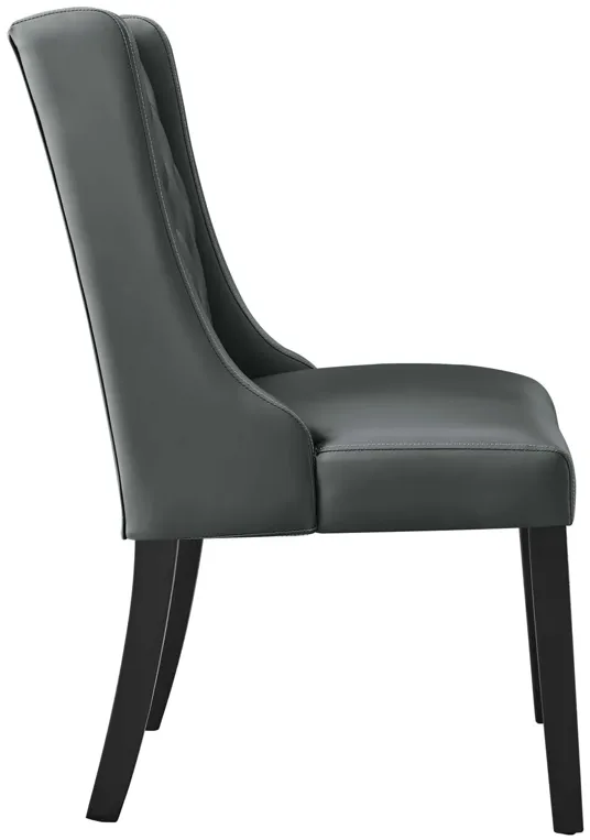 Baronet Button Tufted Vegan Leather Dining Chair