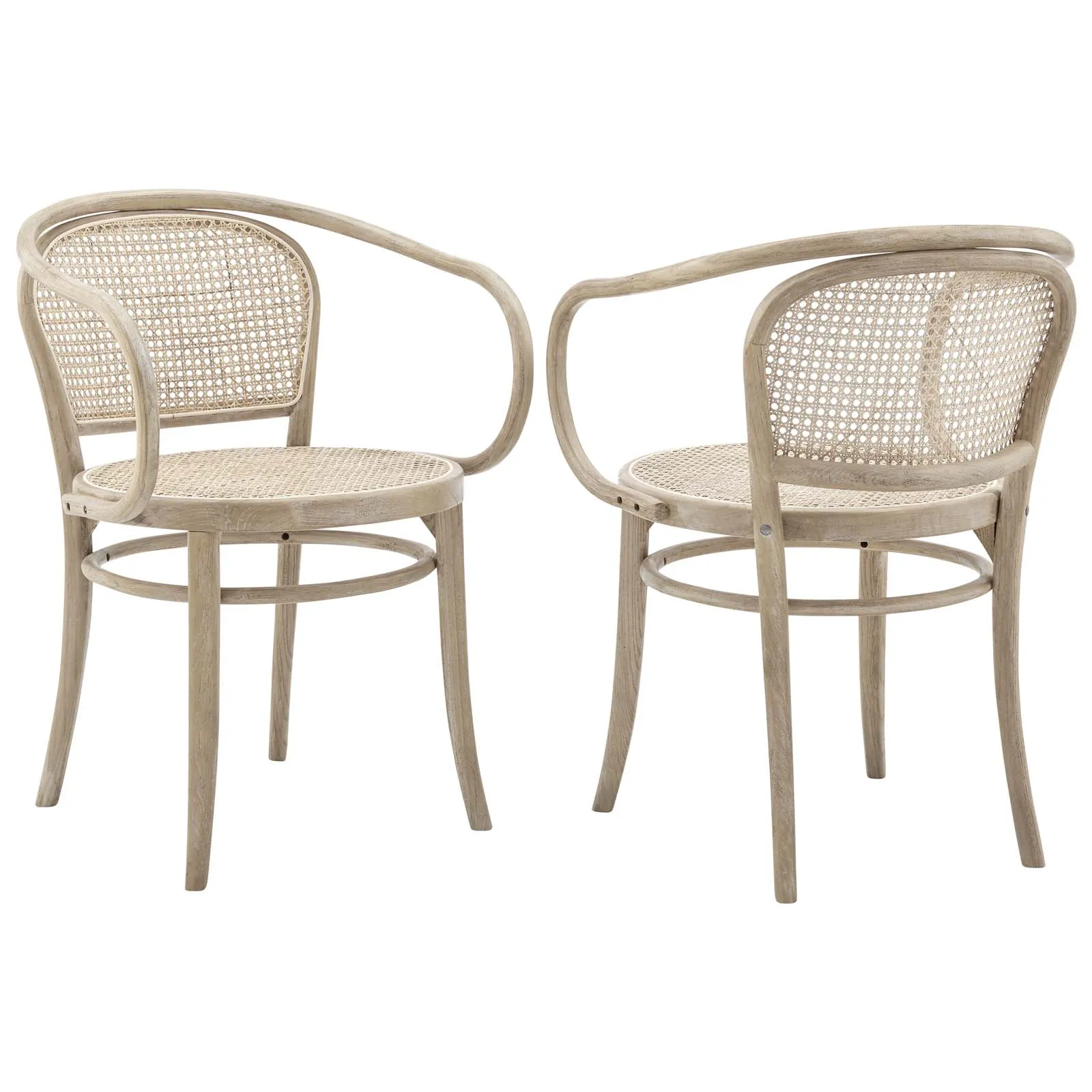 Oliana Wood Dining Armchair Set of 2