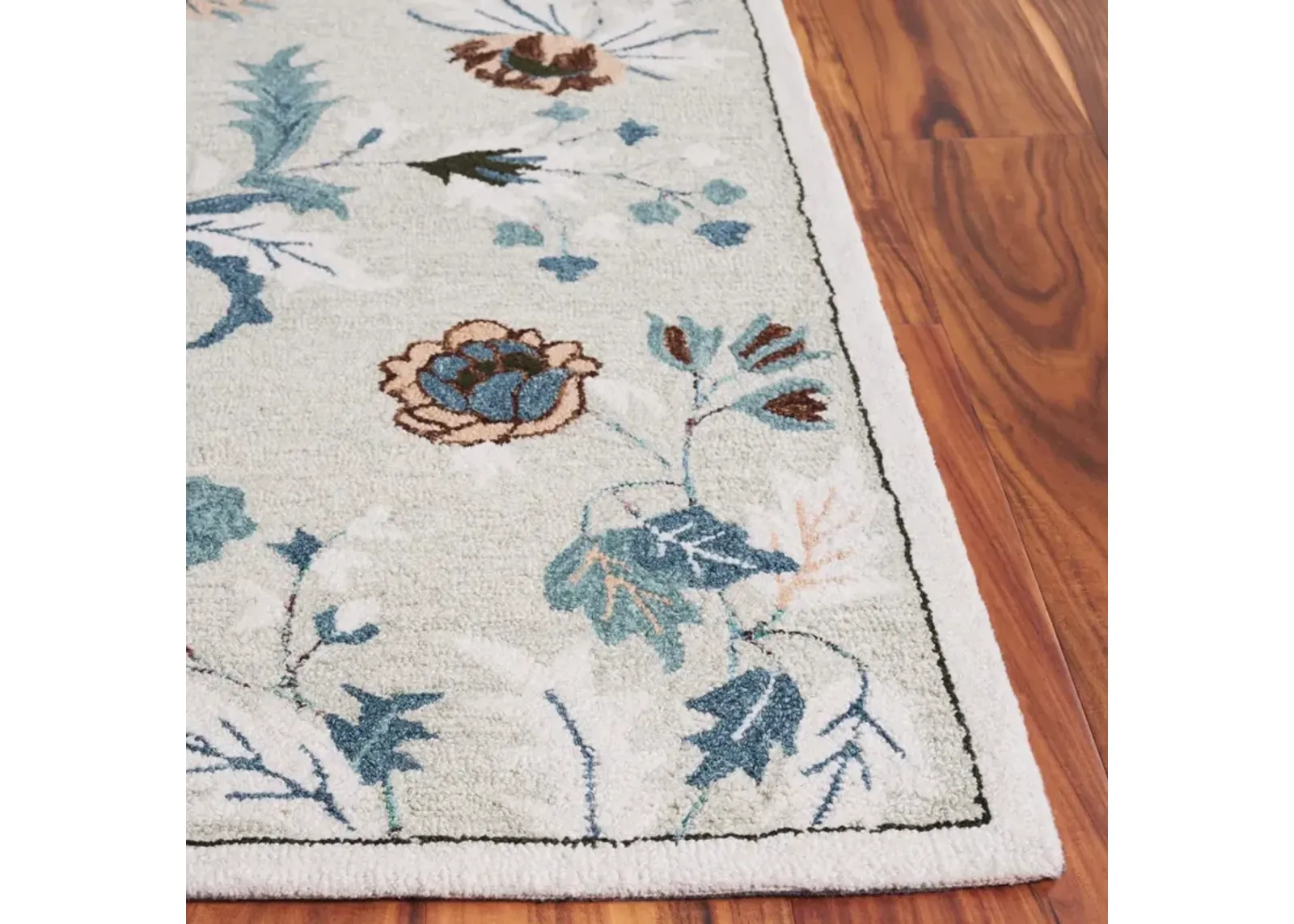 BLOSSOM 572 SAGE  6' x 6' Square Square Rug