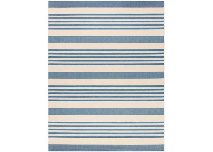 Safavieh BEACH HOUSE Collection BHS222M-6 Beige / Blue 6'-7" X 9'-2"