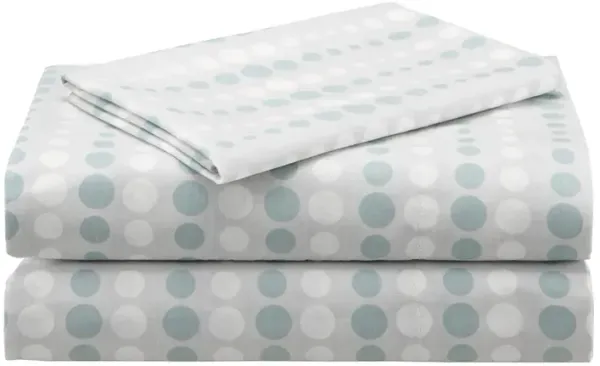 Madison Park Essentials Knowles Aqua 7 Piece Comforter Set with Cotton Bed Sheets