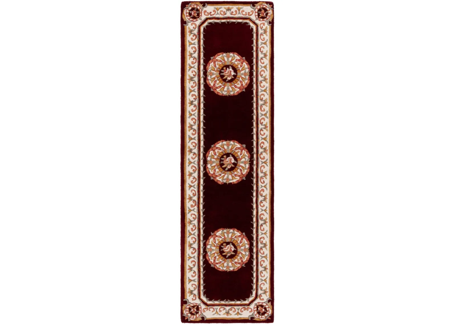 NAPLES 901 RED  2'-3' x 8' Runner Rug