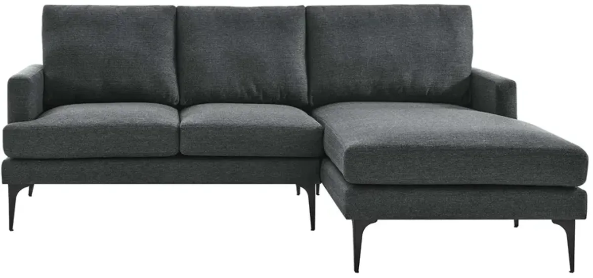 Evermore Right-Facing Upholstered Fabric Sectional