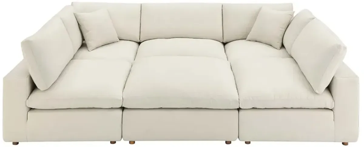 Commix Down Filled Overstuffed 6-Piece Sectional