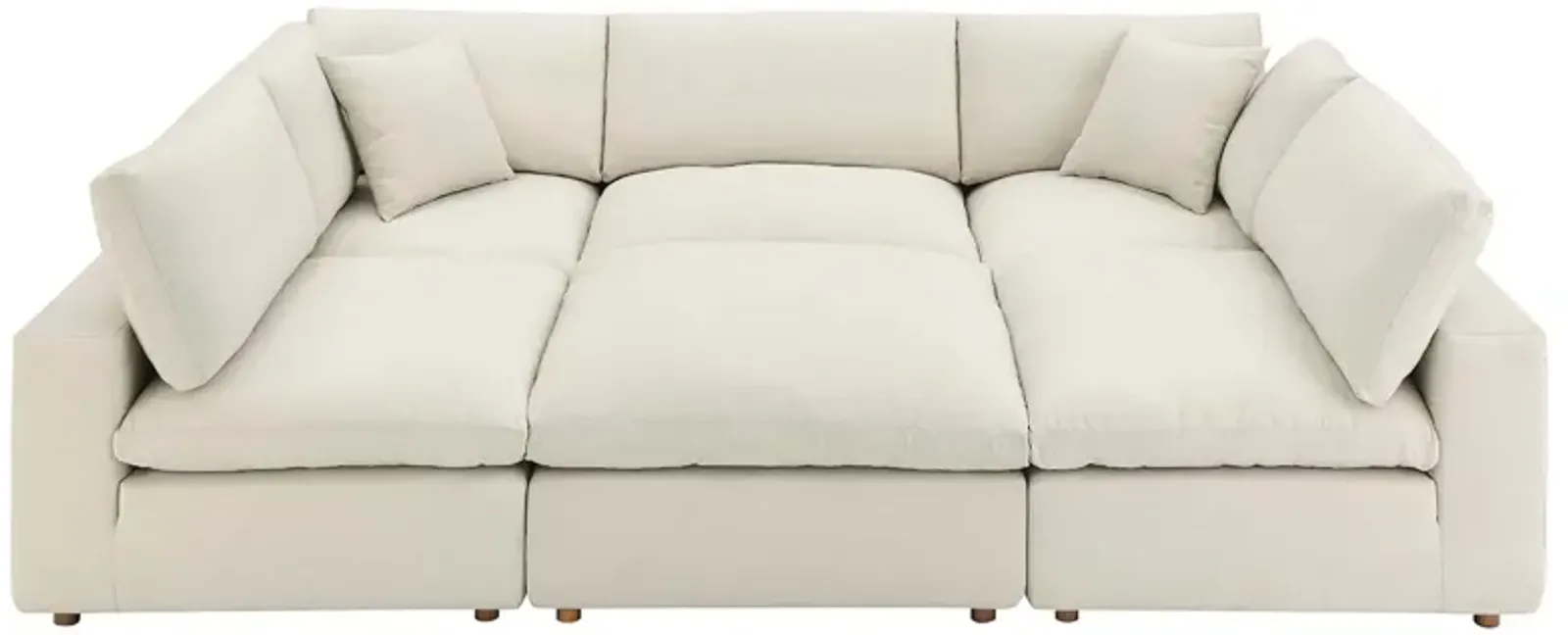 Commix Down Filled Overstuffed 6-Piece Sectional