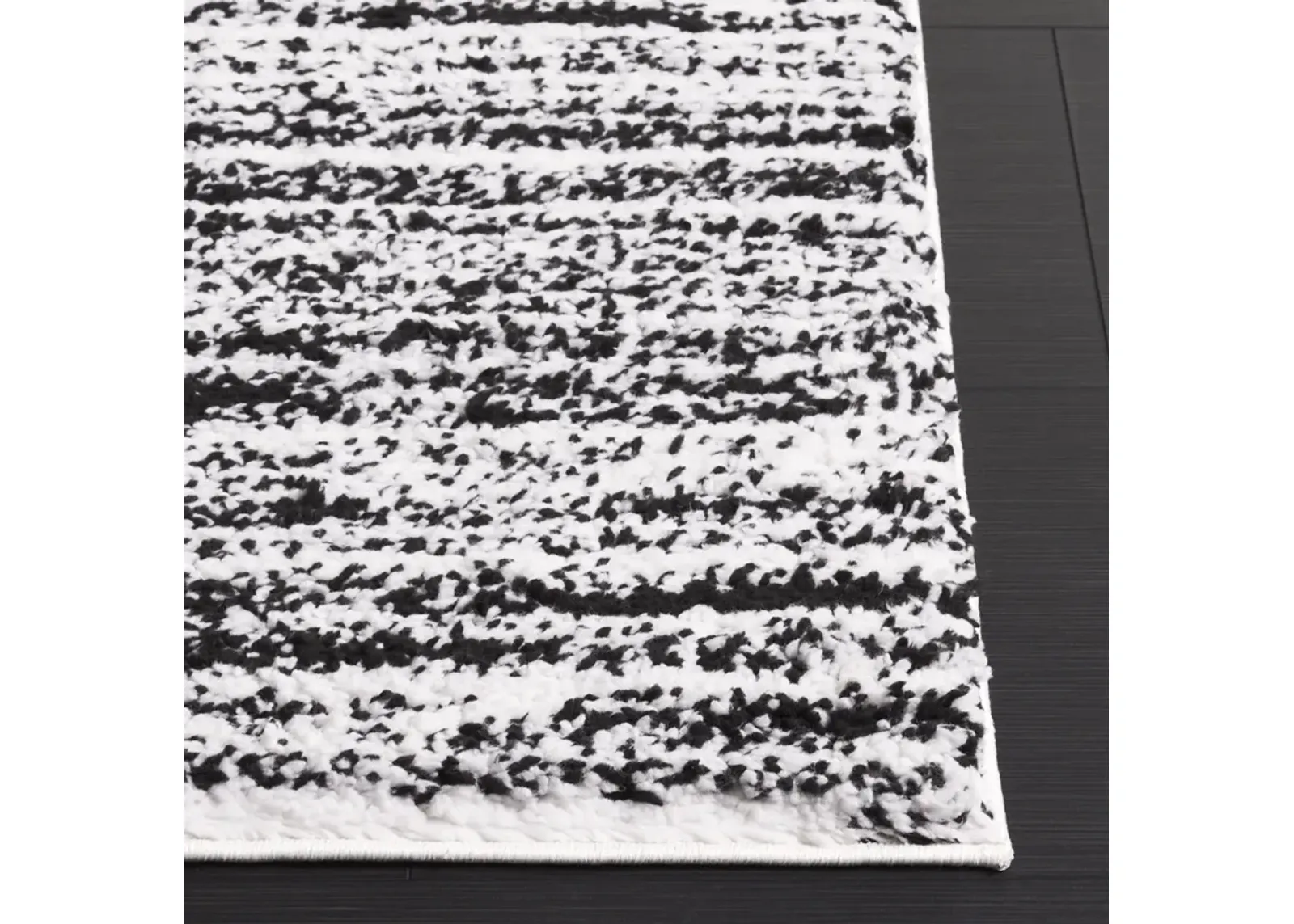 RUMI SHAG 110 BLACK  6'-7' x 6'-7' Square Square Rug