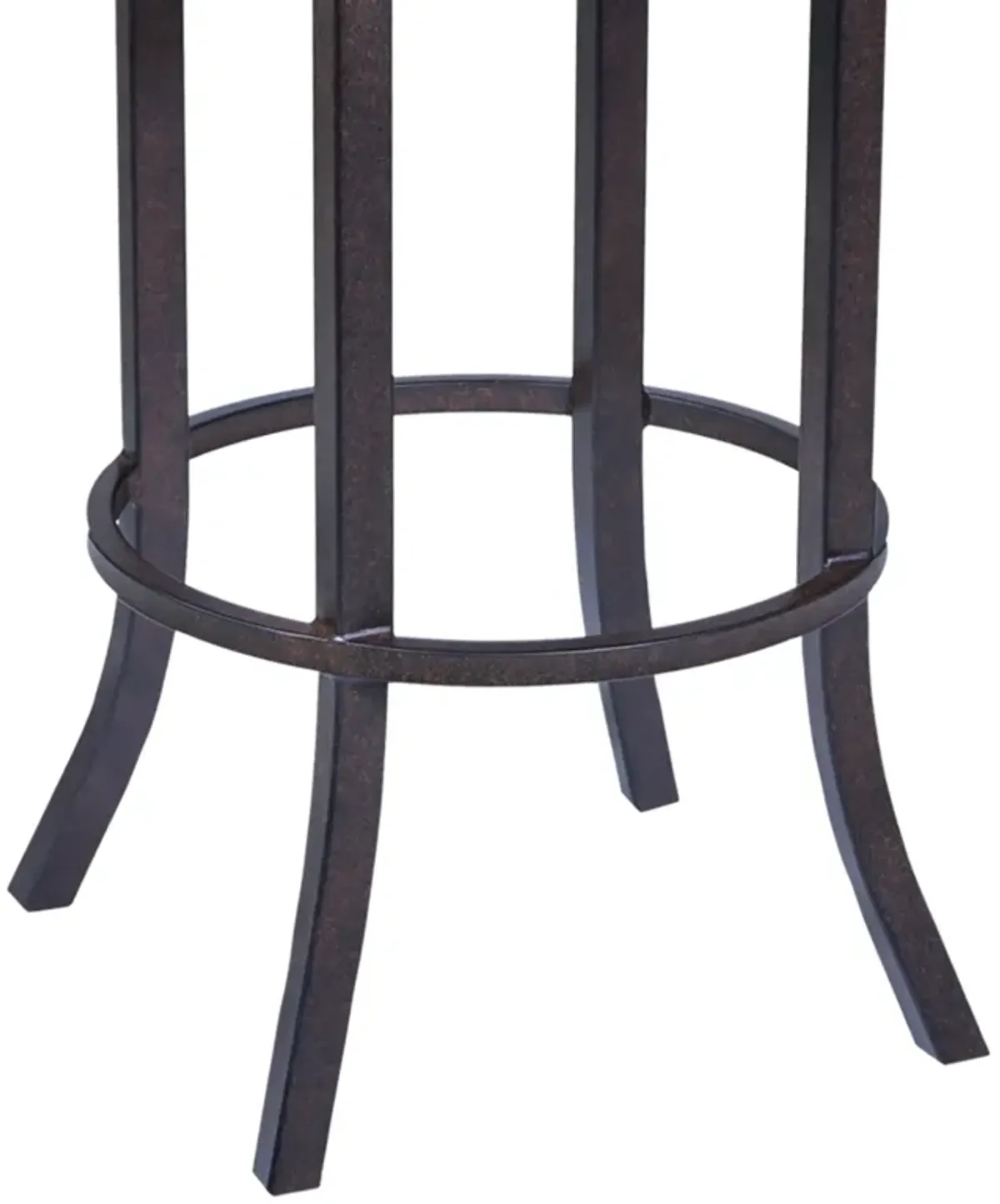 Tahiti 26" Barstool in Auburn Bay finish with Brown Pu upholstery