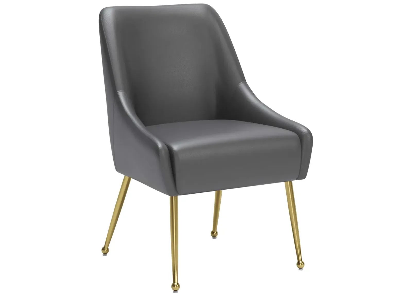 Maxine Dining Chair Gray & Gold