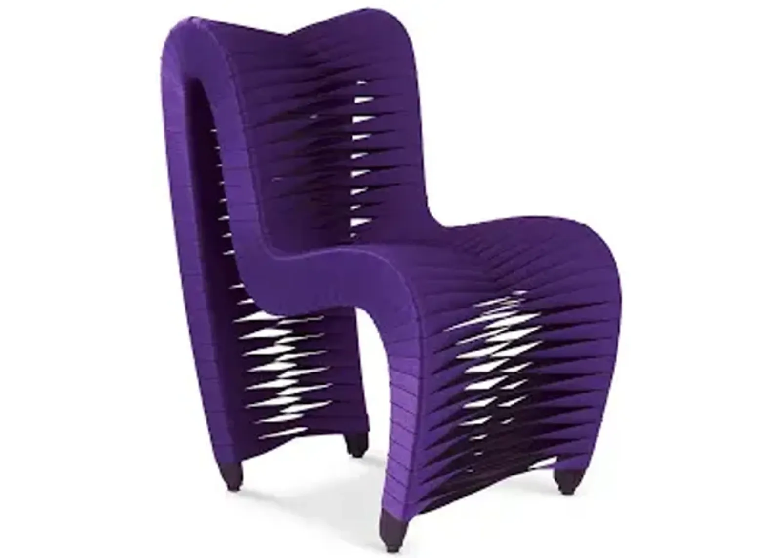 seat belt dining chair, purple