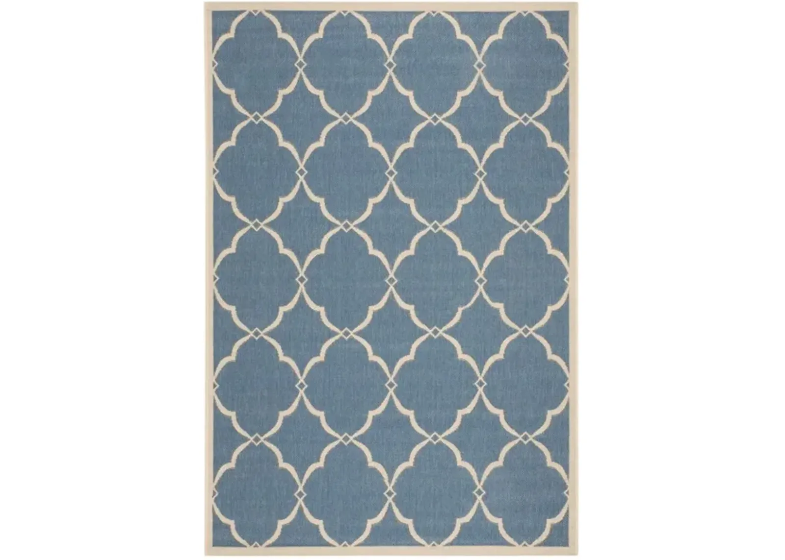 LINDEN 125 Collection LND125M-4 Blue / Creme 4' X 6'