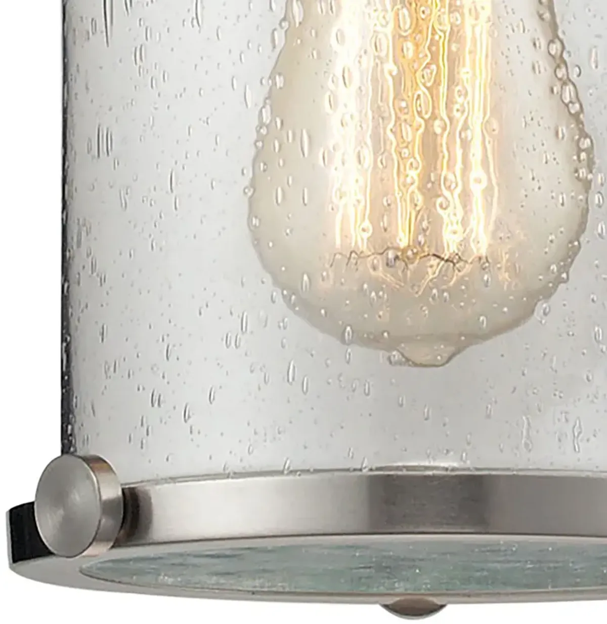 Chadwick 8" Wide 1-Light Mini Pendant - Satin Nickel