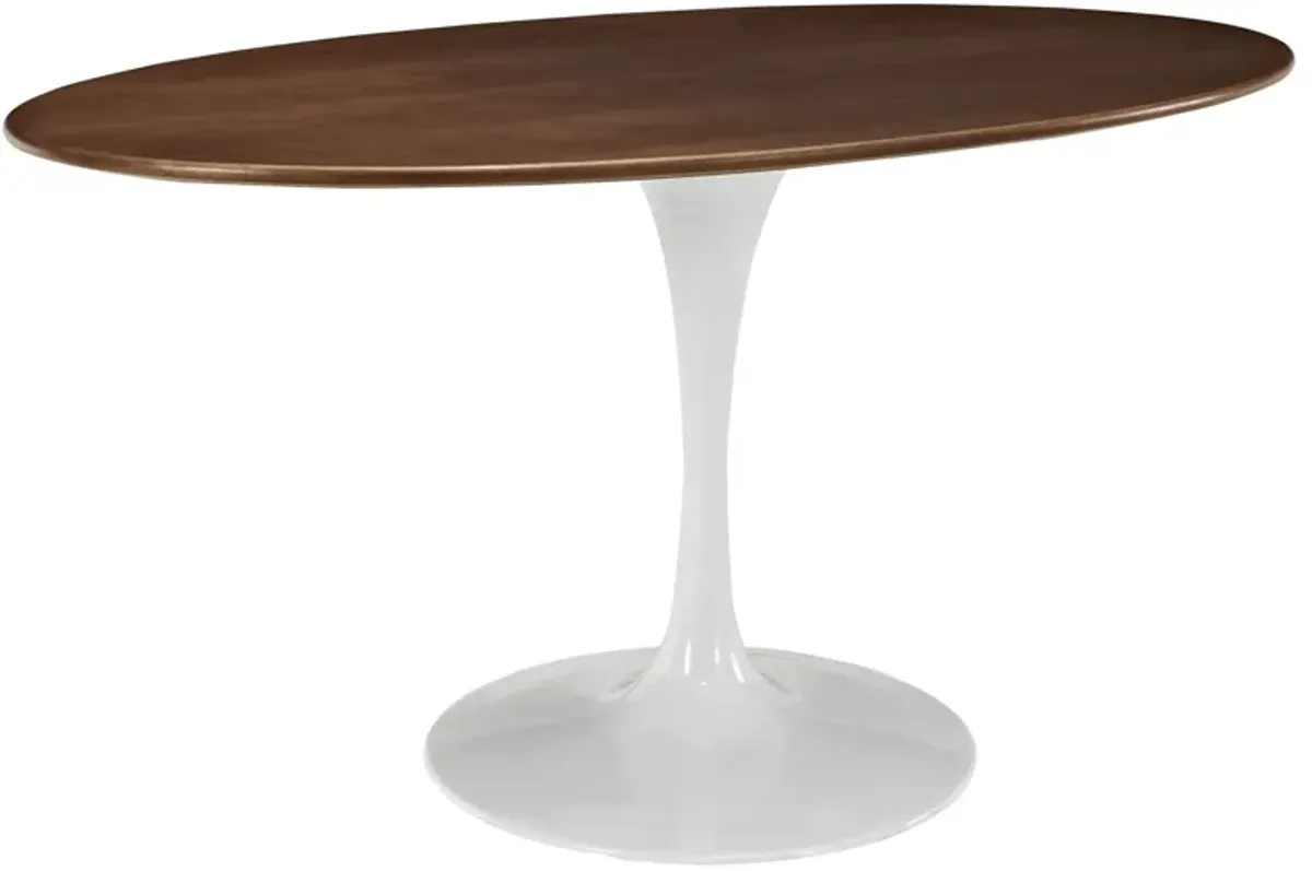 Lippa 60" Oval Walnut Dining Table