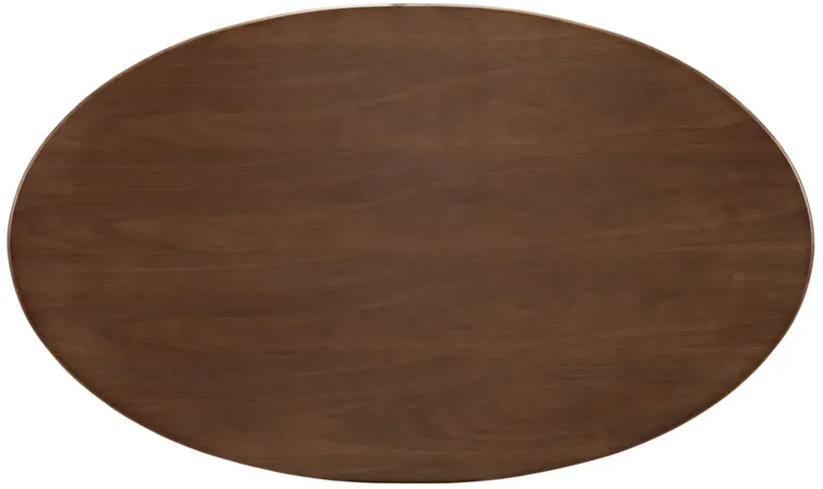 Lippa 60" Oval Walnut Dining Table