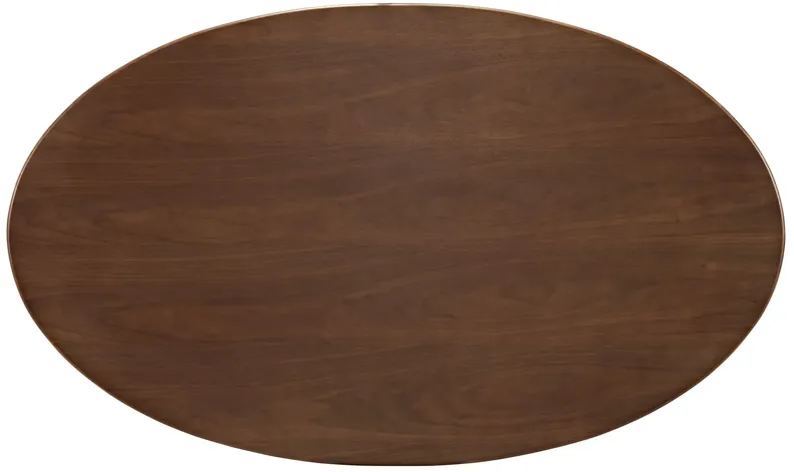 Lippa 60" Oval Walnut Dining Table