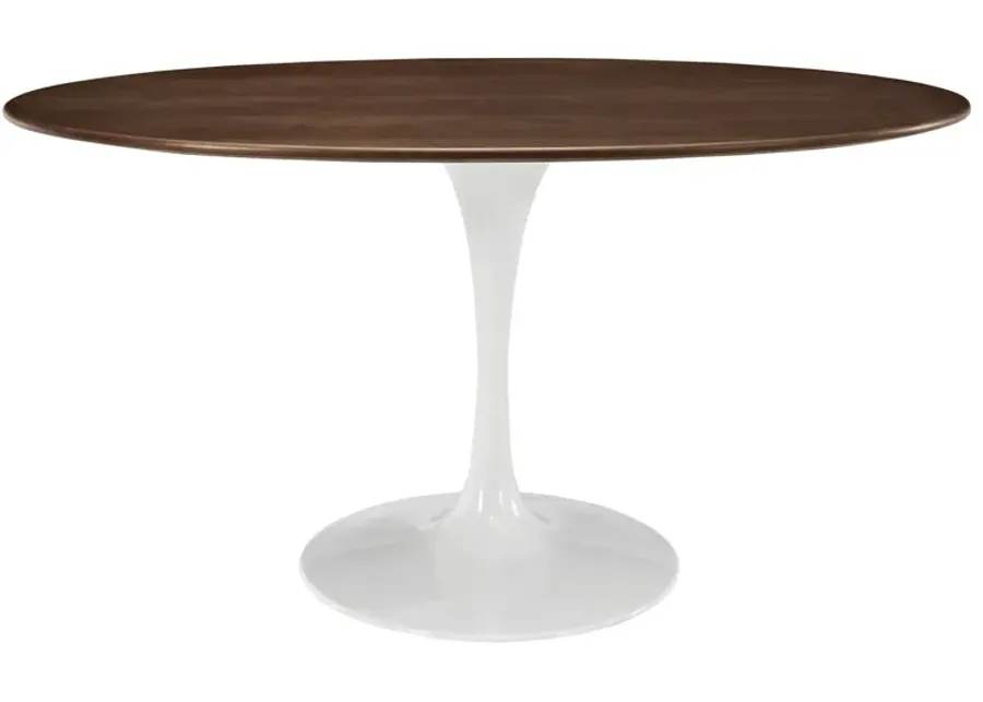 Lippa 60" Oval Walnut Dining Table