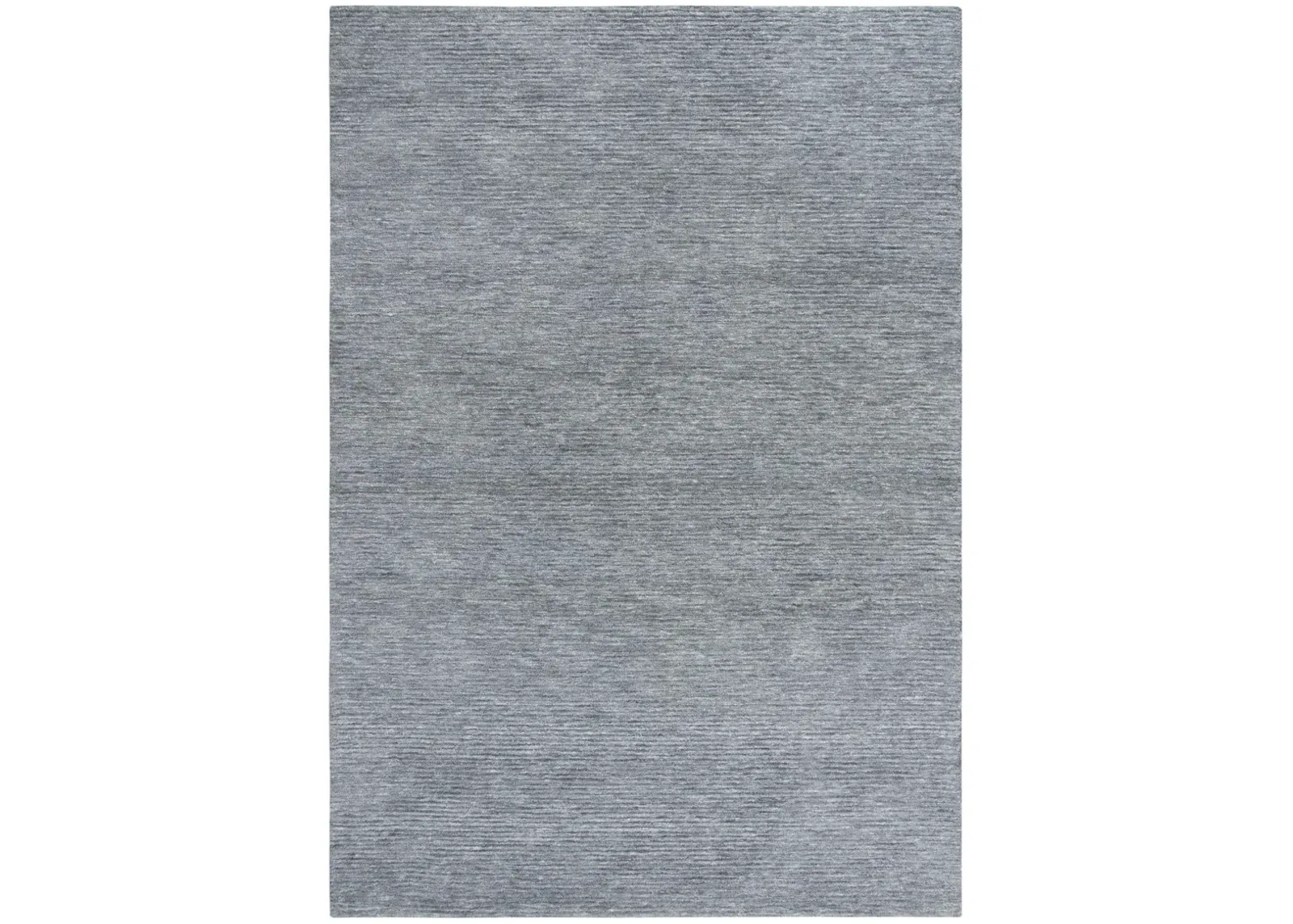 Mason Park Gray Solid/Tone on Tone Recycled Polyester 5' x 7'6" Rectangle Rug