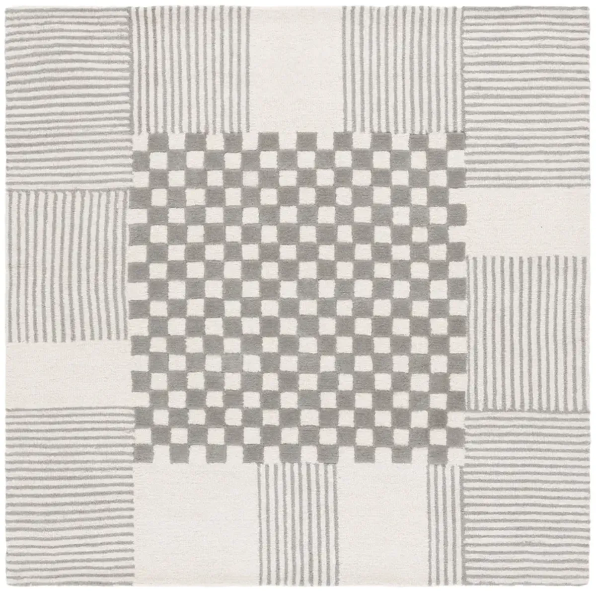 GENRE Hand Tufted 6' x 6' Square area rug