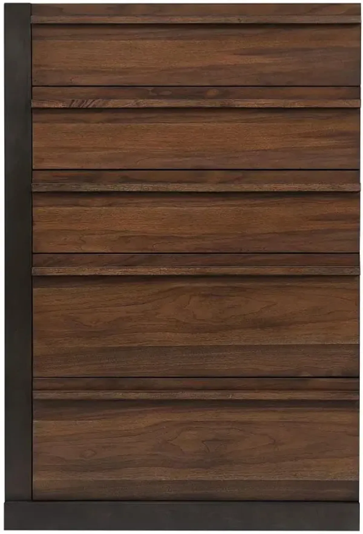 Azalia 5-drawer Chest Black and Walnut