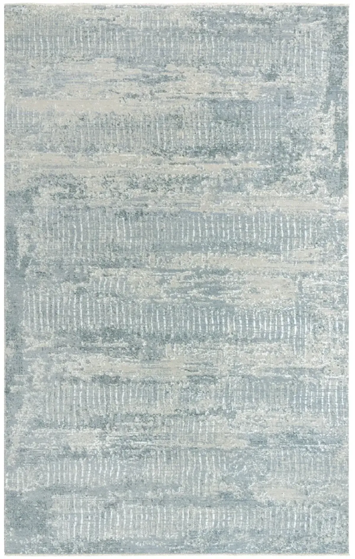 Couture Gray Abstract NZ Wool/Tencel Blend 2' x 3'  Rectangle Rug