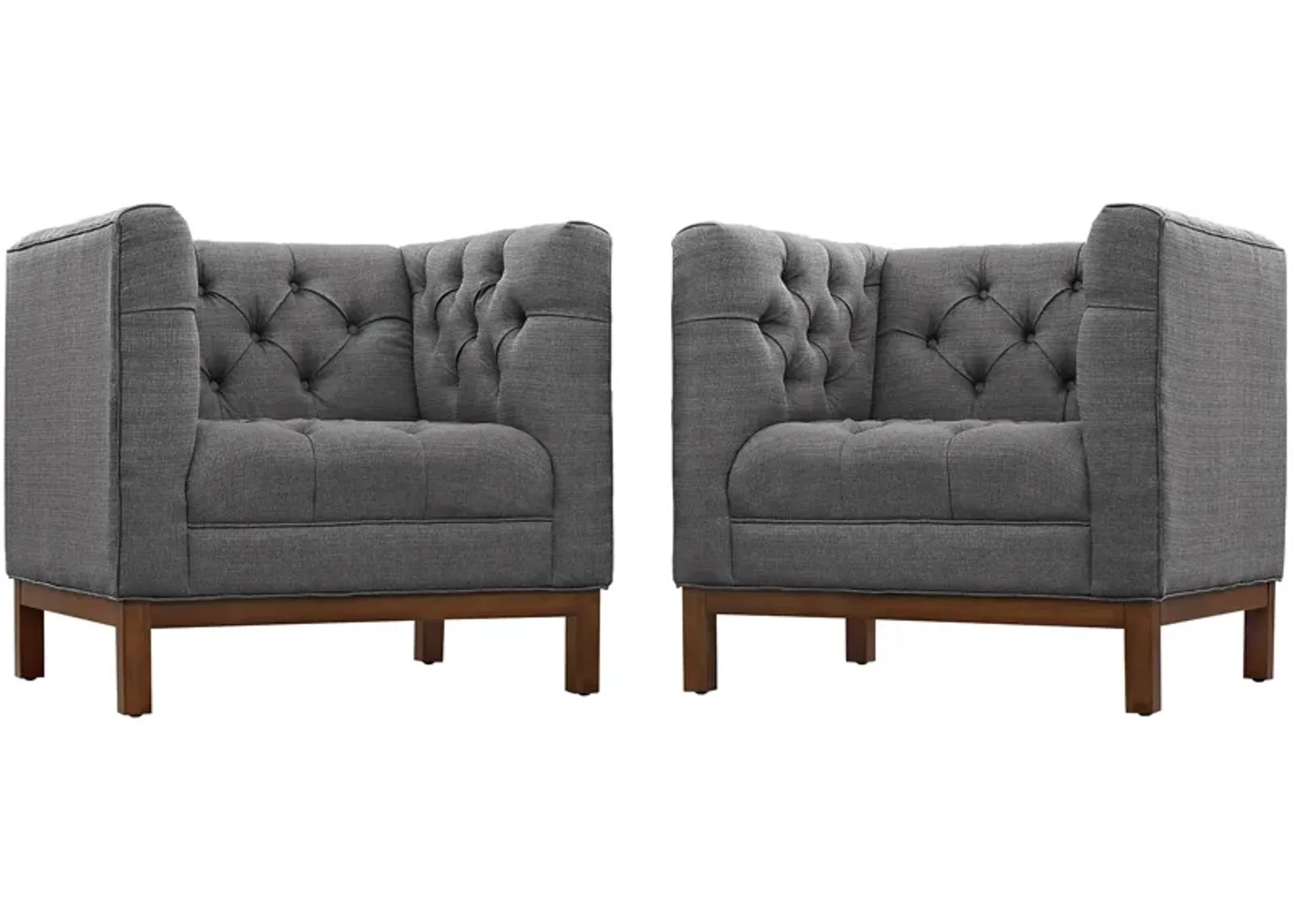 Panache Living Room Set Upholstered Fabric Set of 2