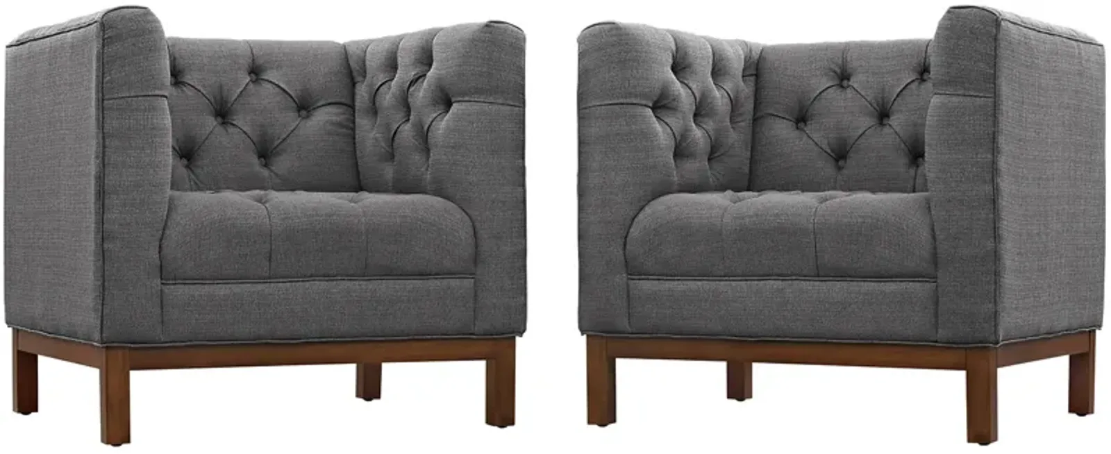 Panache Living Room Set Upholstered Fabric Set of 2