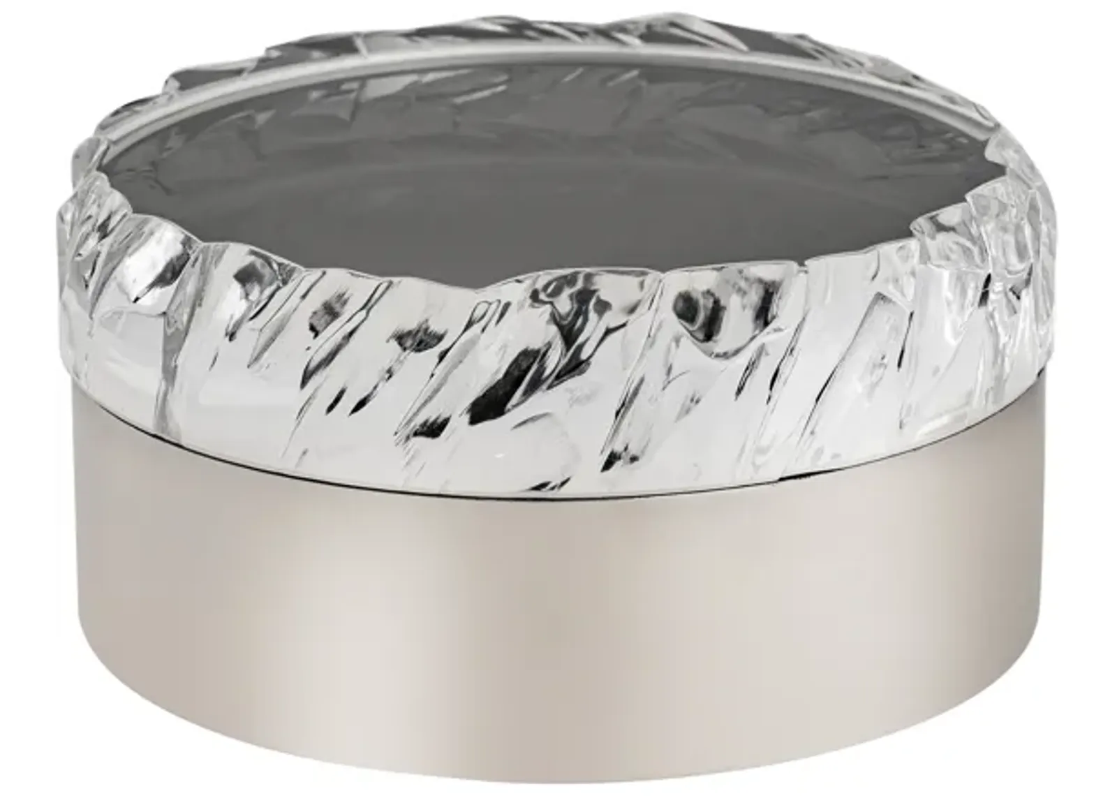 Cogar Box - Round Polished Nickel