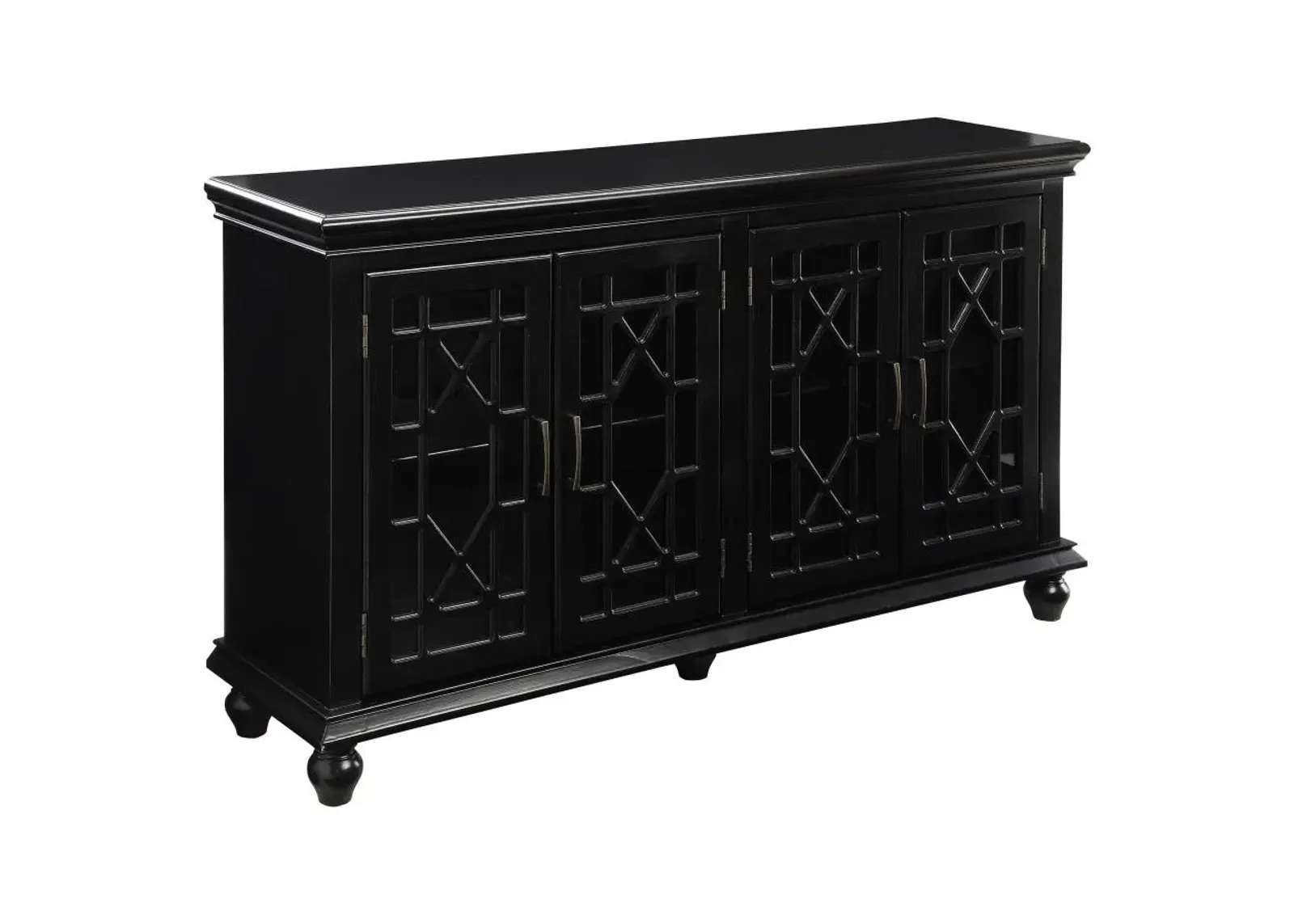 Kovu 4-door Accent Cabinet Black