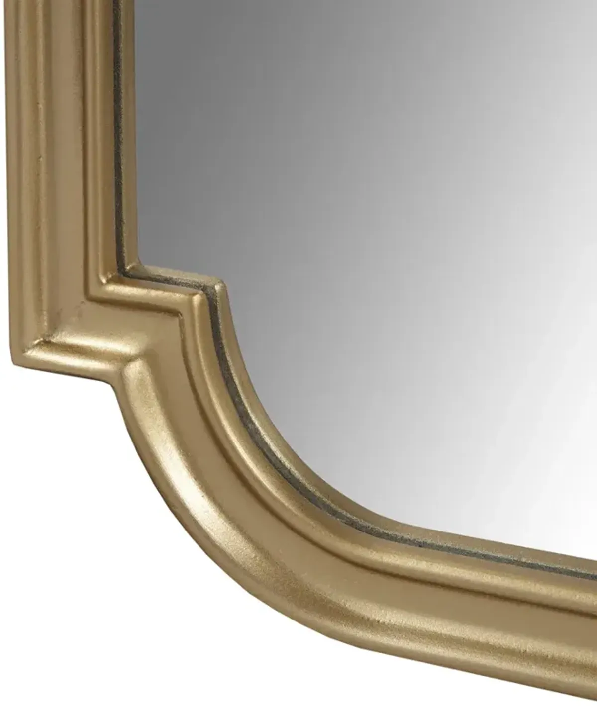 Madison Park Adelaide Gold Gold Scalloped Wood Wall Mirror