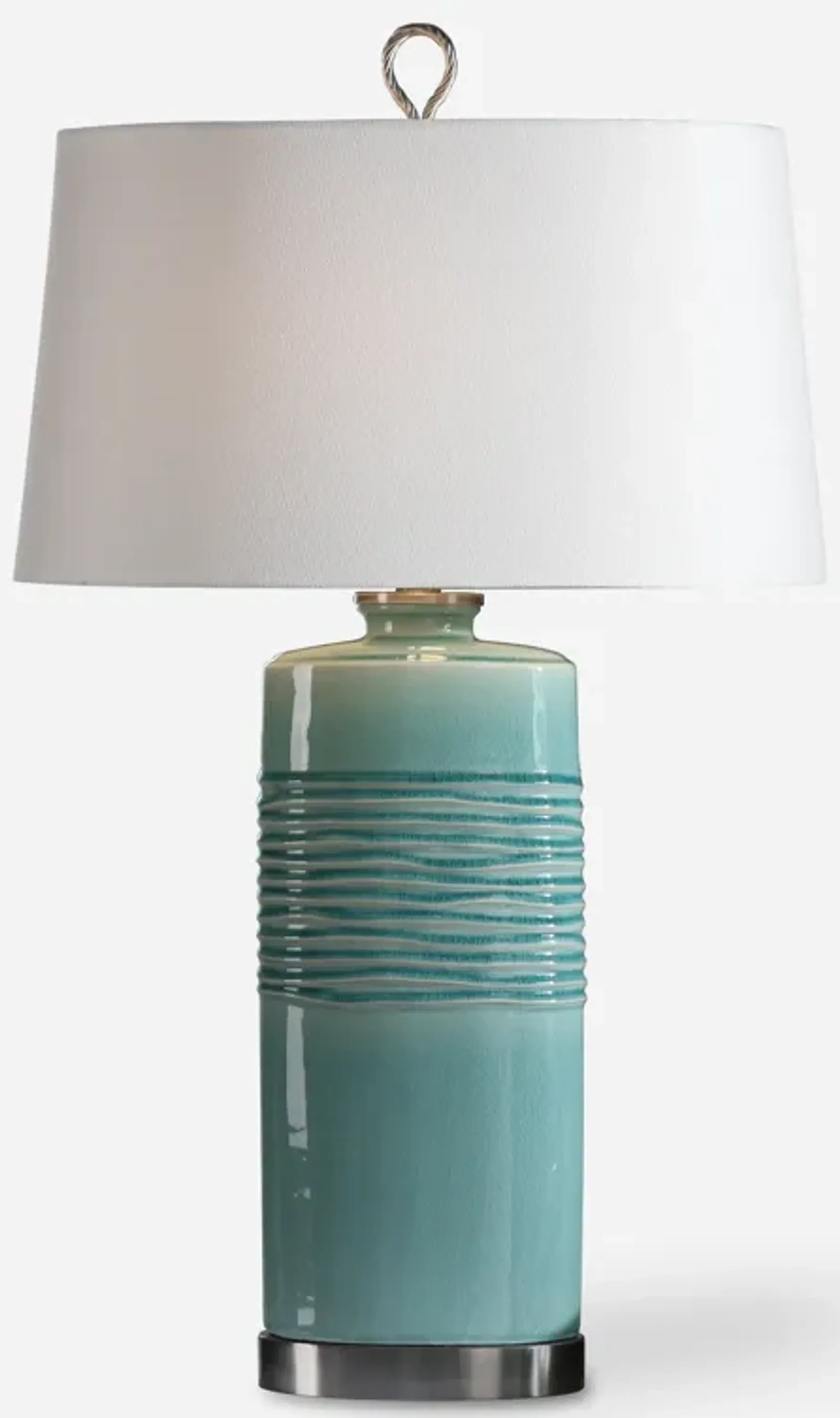 Rila Distressed Teal Table Lamp