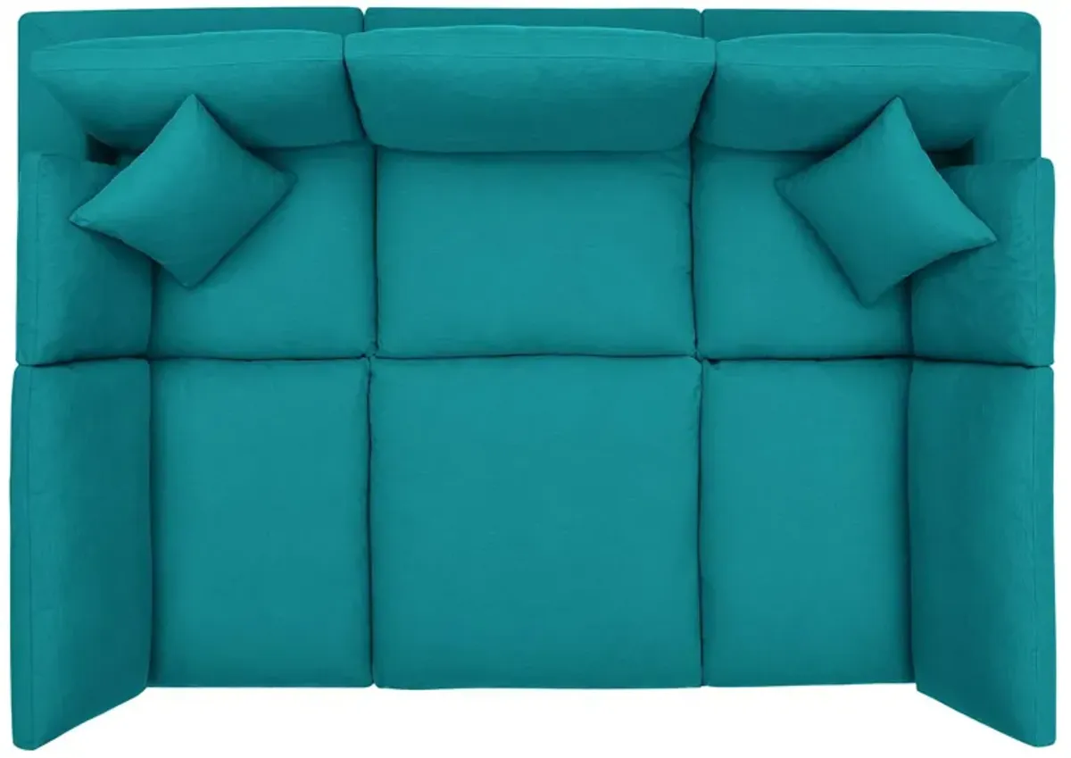 Commix Down Filled Overstuffed 6-Piece Sectional Sofa