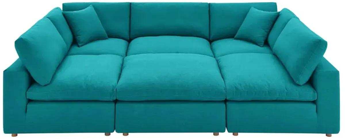 Commix Down Filled Overstuffed 6-Piece Sectional Sofa