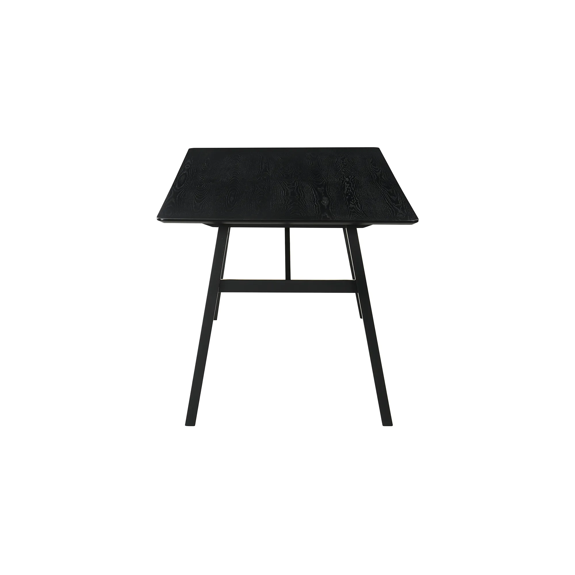 Channell Wood Dining Table in Black Finish