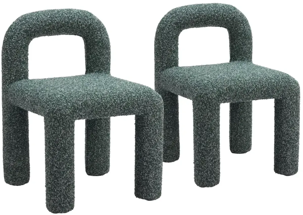 Arum Dining Chair (Set of 2) Snowy Green