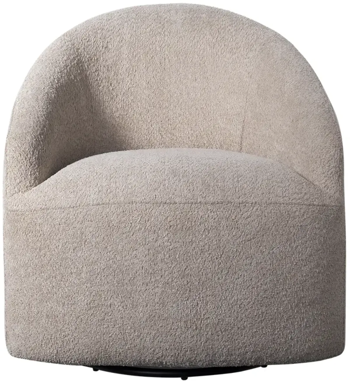 INK+IVY Bonn Beige Upholstered 360 Degree Swivel Chair