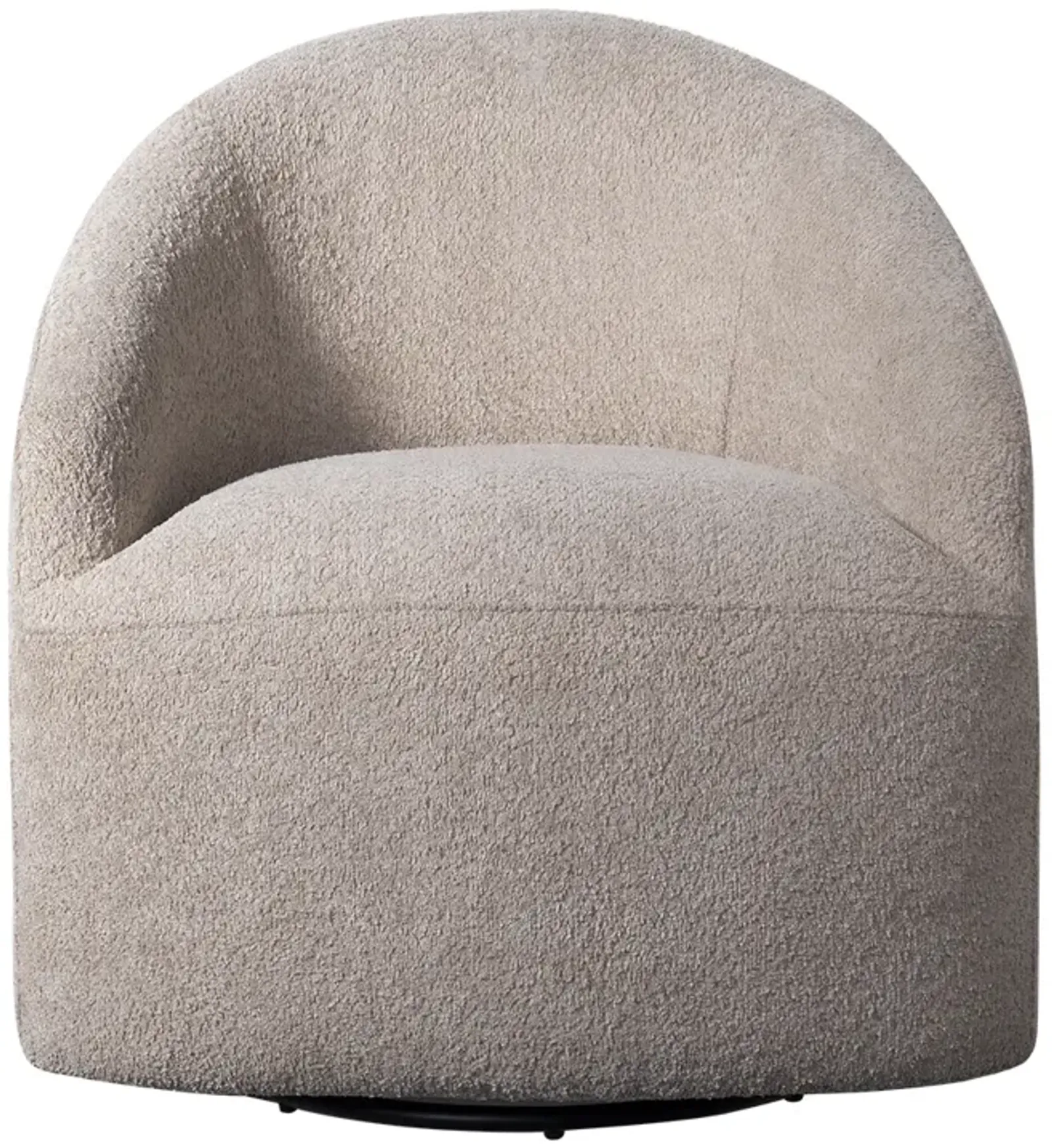 INK+IVY Bonn Beige Upholstered 360 Degree Swivel Chair