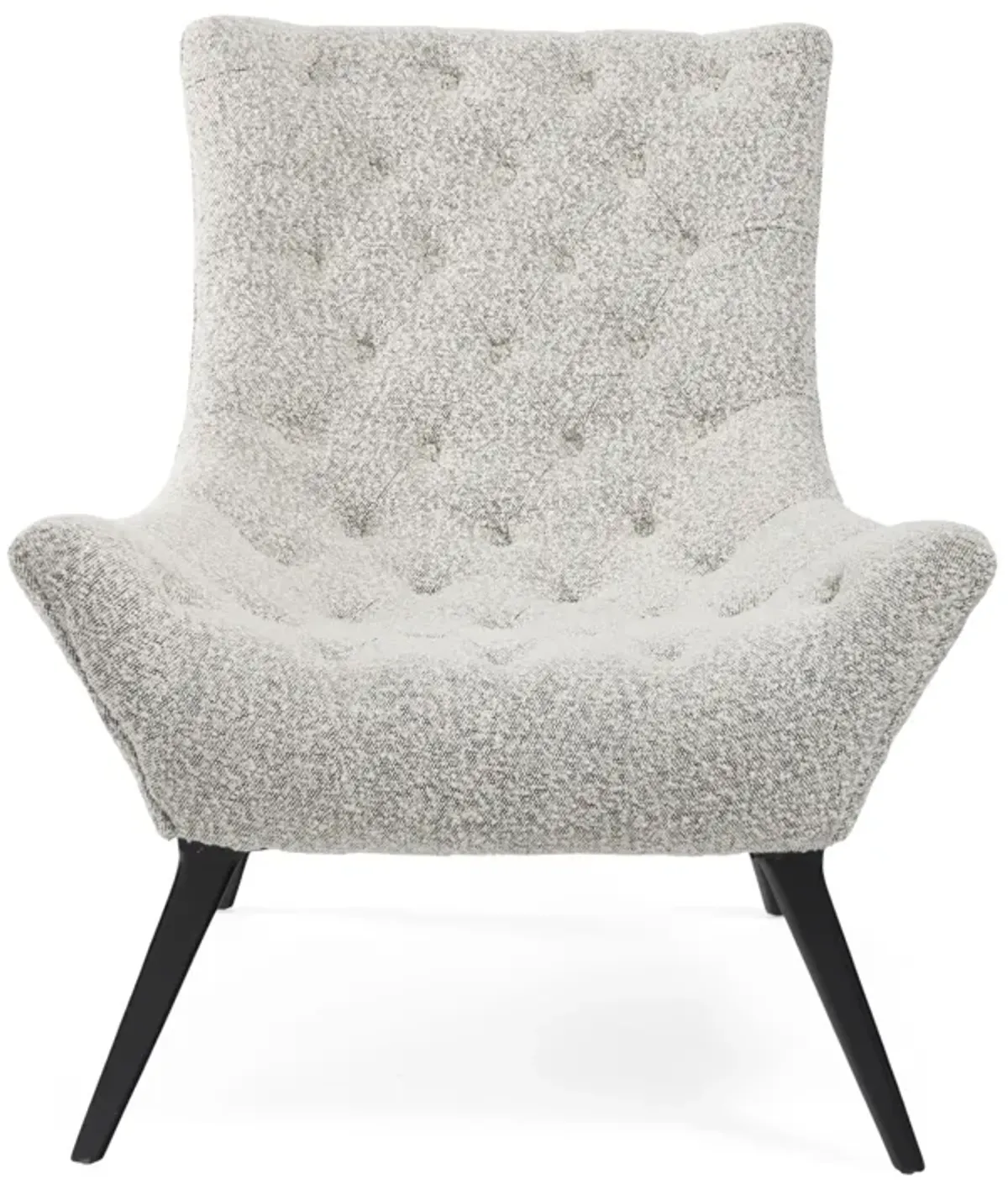 Gabor, Tufted Grey Accent Chair