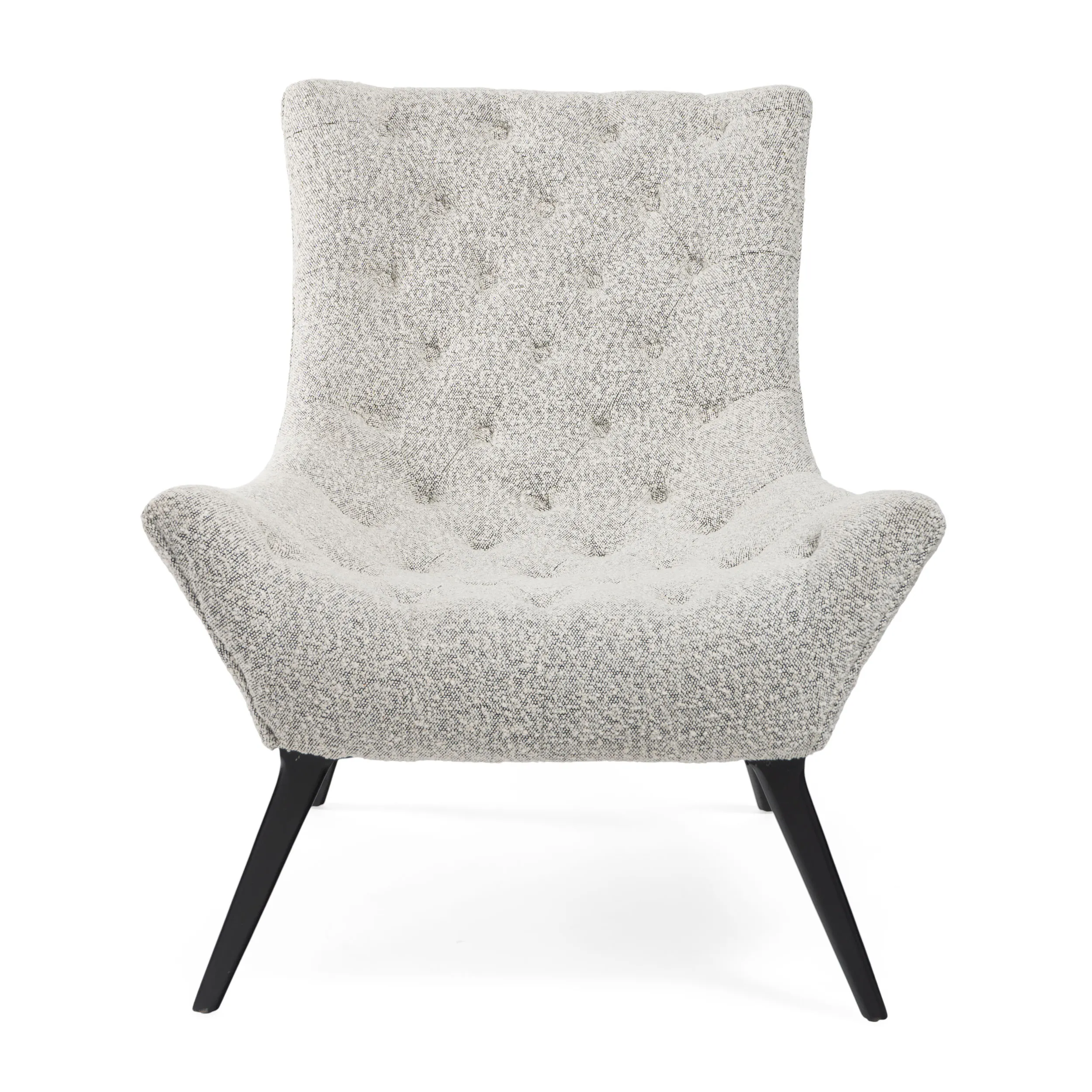 Gabor, Tufted Grey Accent Chair