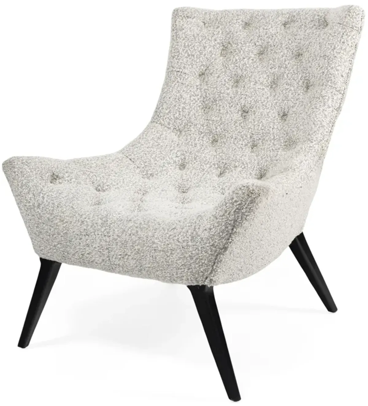 Gabor, Tufted Grey Accent Chair