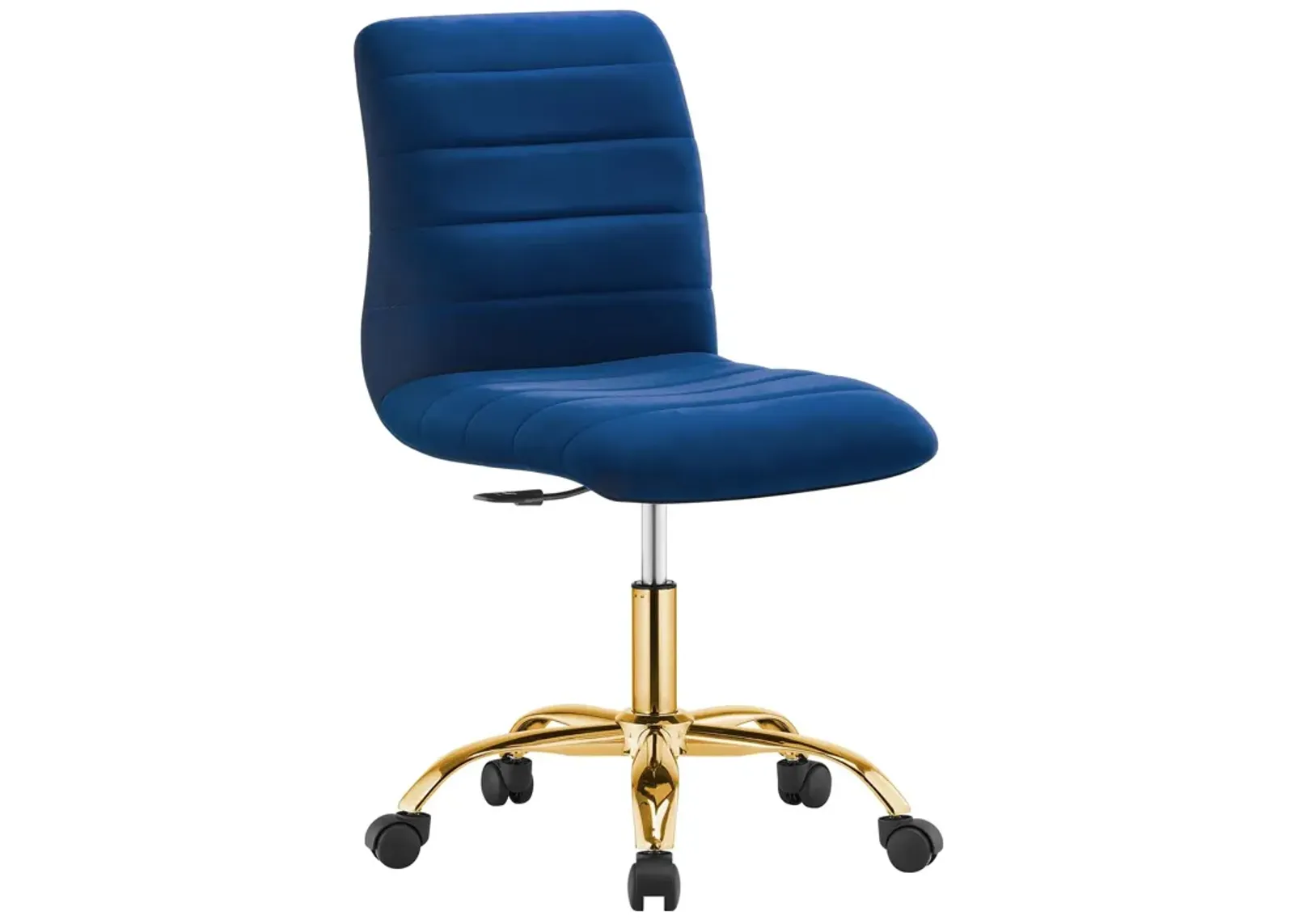 Ripple Armless Performance Velvet Office Chair